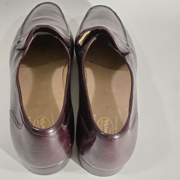 Churches\' Mens Slip Leather Shoes Burgundy Sz 13 main image 7